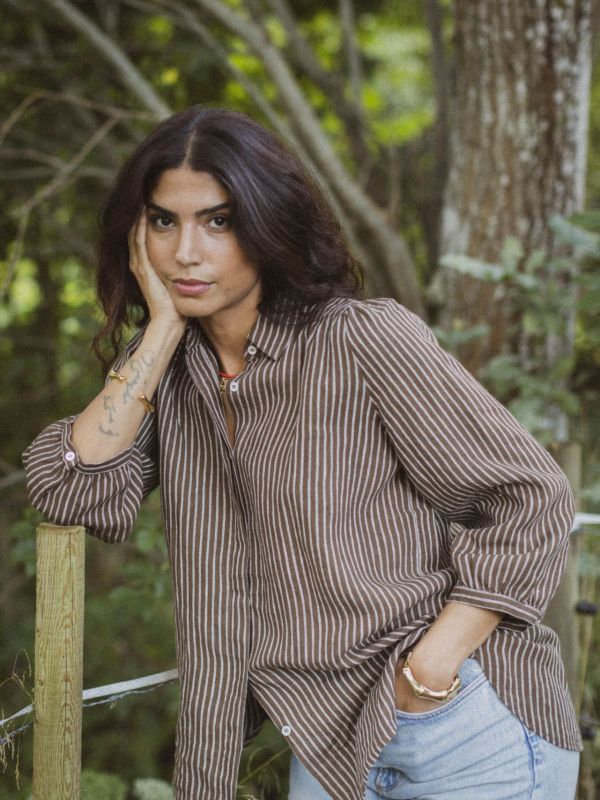 Mildred Blouse Blood Orange (kopia)