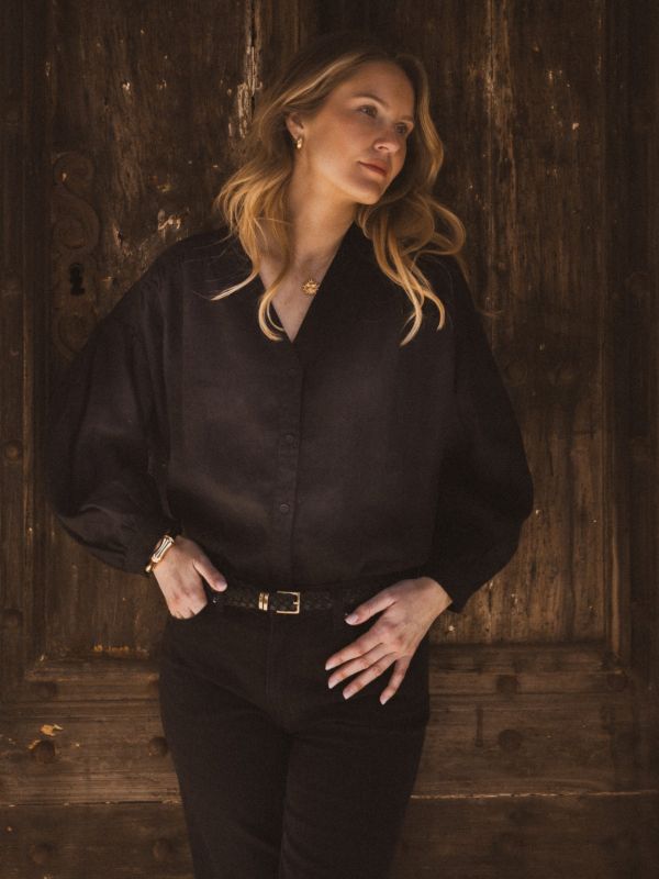 Charlotta Blouse Black