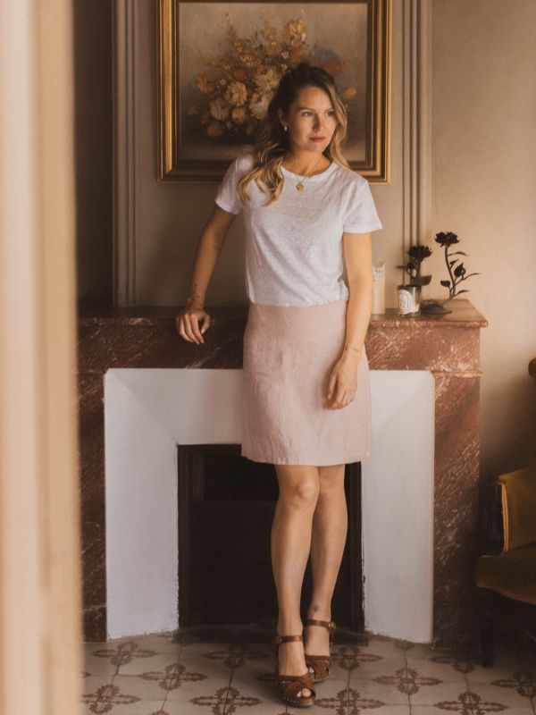 Cleo Kjol Puderrosa