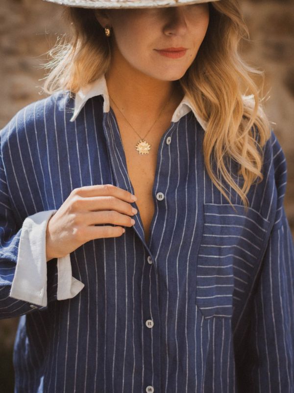 Jennie skjorta safirrand