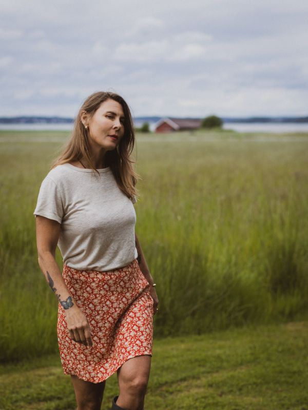 Cleo Kjol Röd ros
